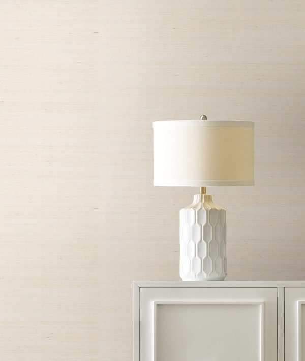 Maguey Cream Sisal Wallpaper For Sale - Image 5