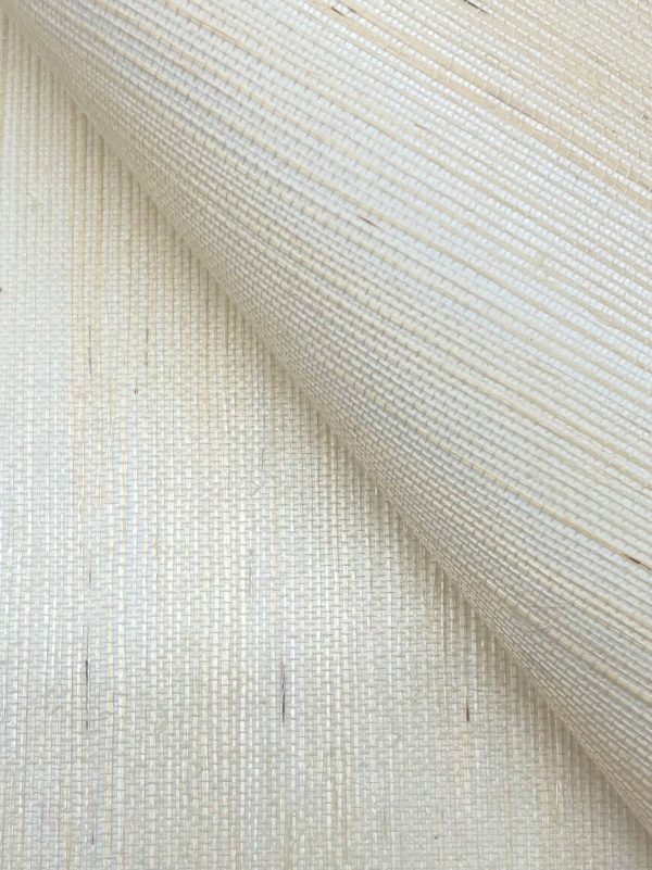 Maguey Cream Sisal Wallpaper For Sale - Image 2