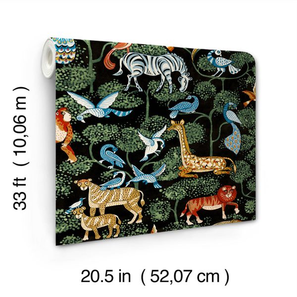 Rigby Multicolor Jungle Animals Wallpaper For Cheap - Image 2