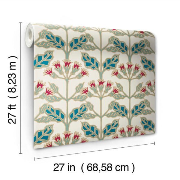 Tracery Blooms Wallpaper Online Sale - Image 5