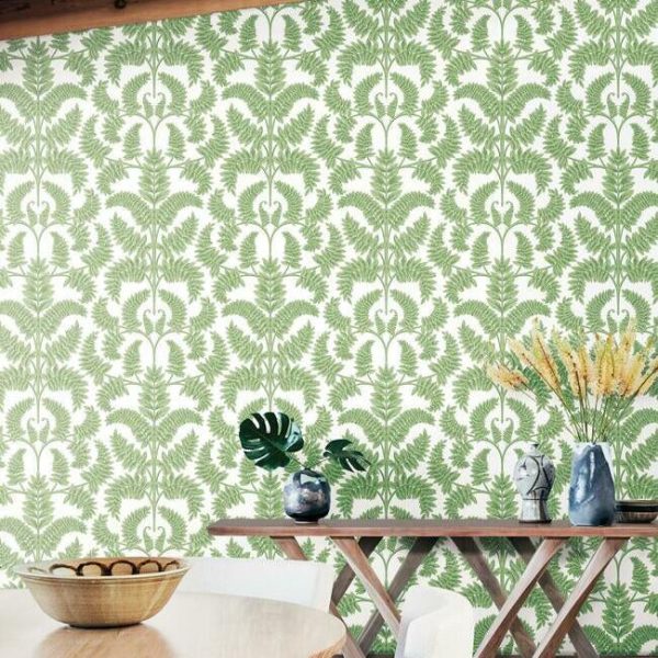 Royal Fern Damask Wallpaper Supply - Image 2