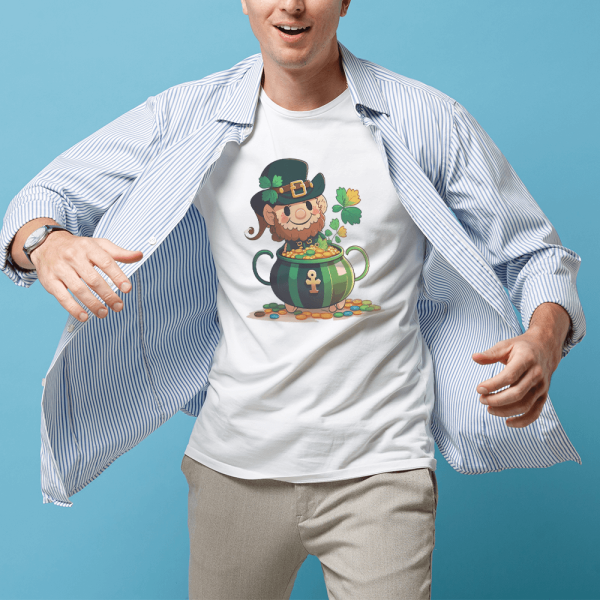 Smiling Pot of Gold Design Hot on Sale