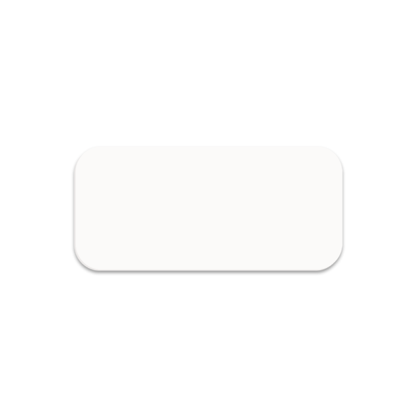 Unisub 1.25  x 3  Sublimation FRP Name Badge Fashion