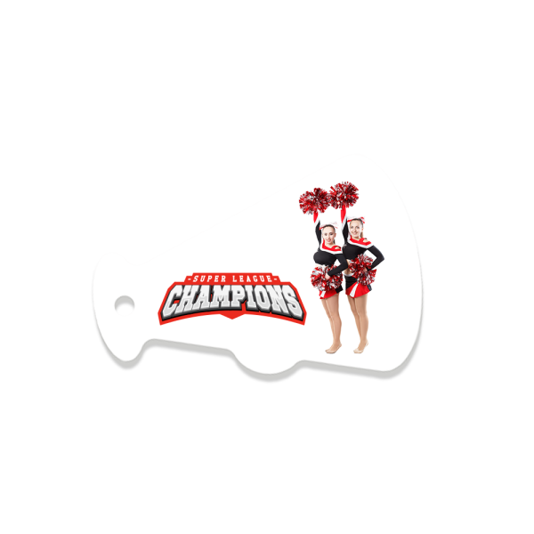Unisub 4  x 2.67  Megaphone Sublimation FRP Bag Tag - 2 Sided Gloss White Online Hot Sale - Image 2
