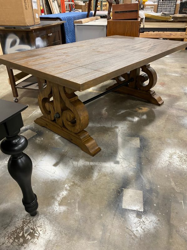 Loehr Extendable Dining Table Brown Sale - Image 2