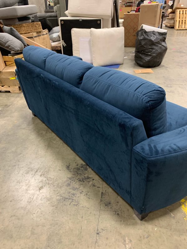 Leeds 90” Square Arm Sofa- Prestige Navy on Sale - Image 4