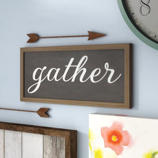 Gather Galvanized Metal Wall Décor (132MM) Online Hot Sale