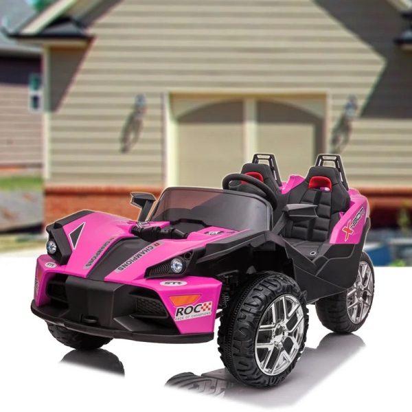 2 seats kids racer car-Pink #SB1690 Discount - Image 2