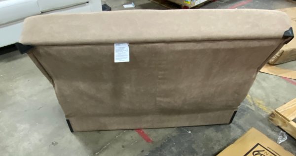 Katerina 70  Loveseat Tan Brown AS IS Fashion - Image 5