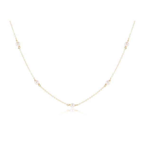 enewton design : Choker Simplicity Chain Gold - 4mm Pearl Fashion